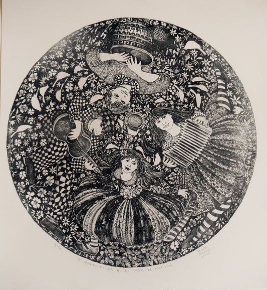 Cuatro niños de una casa de artistas 
